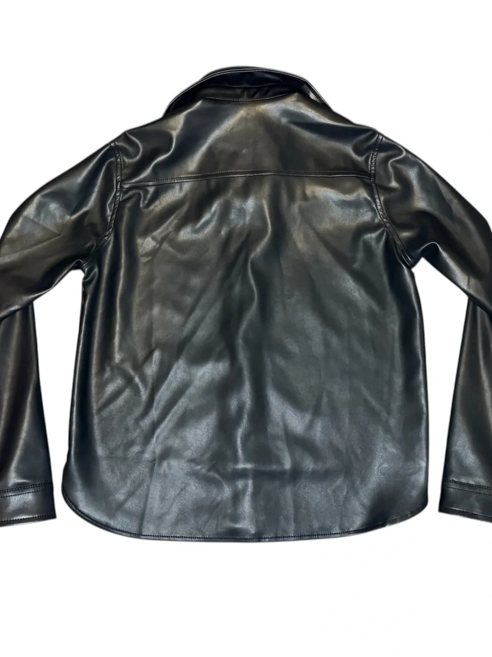 Balera 3Pc Hip Hop Dance Costume Faux Leather Jacket Sequin Top Jeans MC